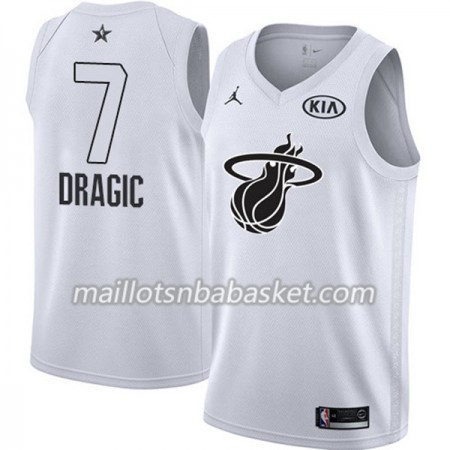 Maillot Homme Miami Heat Goran Dragic 7 2018 All Star Jordan Brand Blanc Swingman